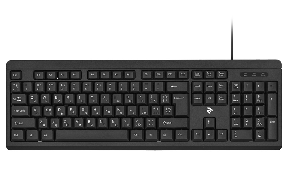 KEYBOARD 2E KS108UB BLACK 2E-KS108UB