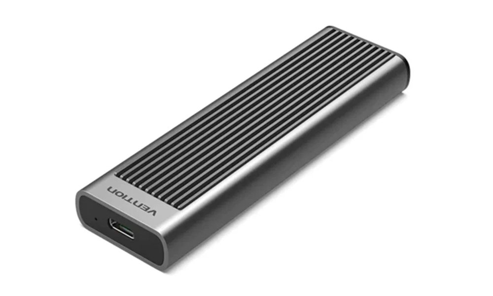 Vention KPKH0 M.2 NVMe SSD Enclosure (USB 3.1 Gen 2-C) with Heat Sink Gray Aluminum Alloy Type