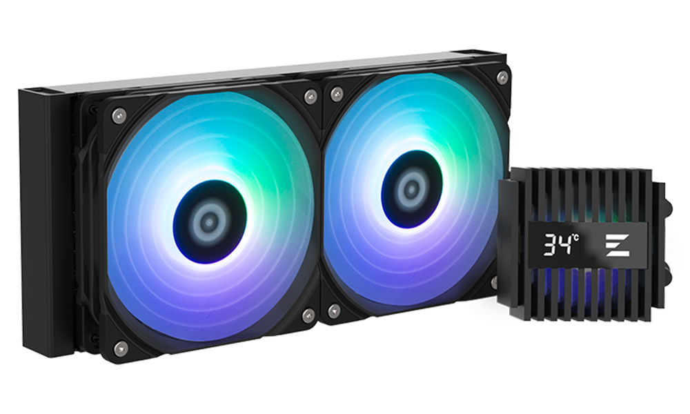 Zalman LCS Alpha 2 A24 ARGB, LGA1700, 1200, 115x, AM5, AM4, TDP 320W, black ALPHA2A24BLACK