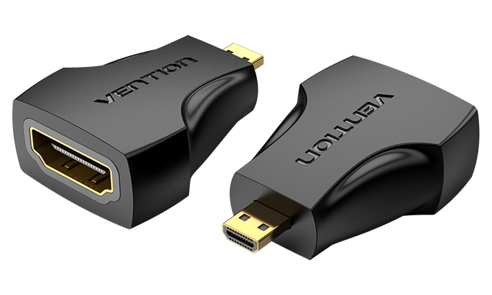 Vention AISB0 Mini HDMI Male to HDMI Female Adapter Black