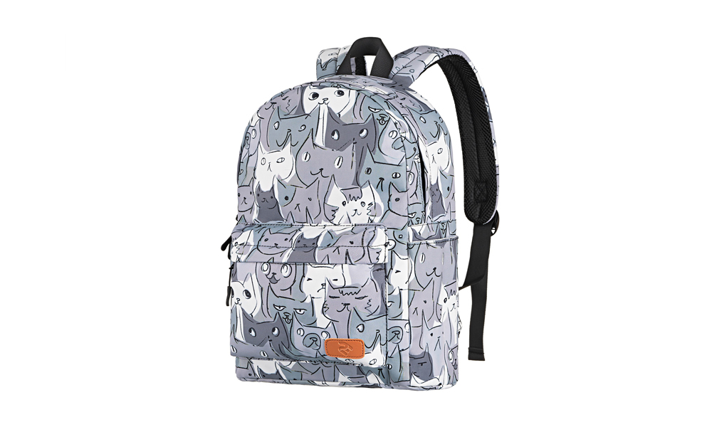 LAPTOP BACKPACK 2E BPT6114GC, TEENSPACK CATS, GREY 2E-BPT6114GC
