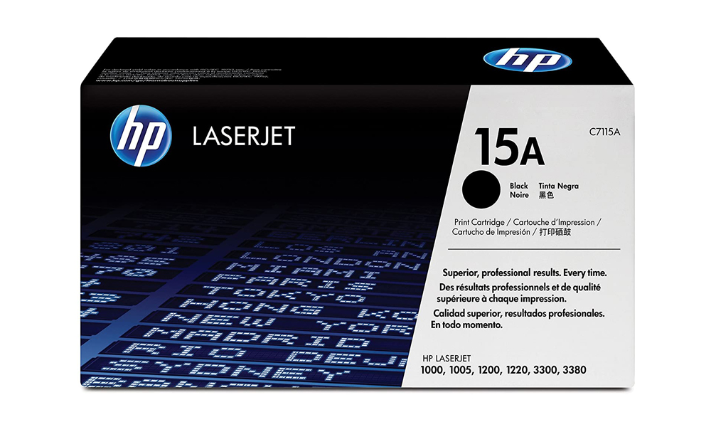 HP 15A Black LaserJet Toner Cartridge C7115A#MB