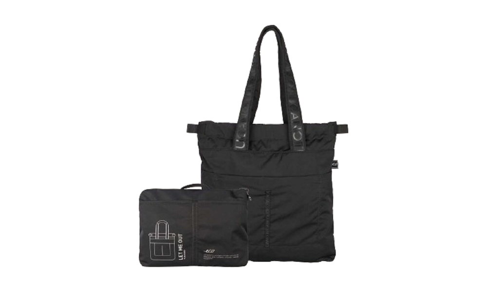 Tucano LET ME OUT SHOPPER BAG FOLDABLE, BLACK BLMOSH-BK