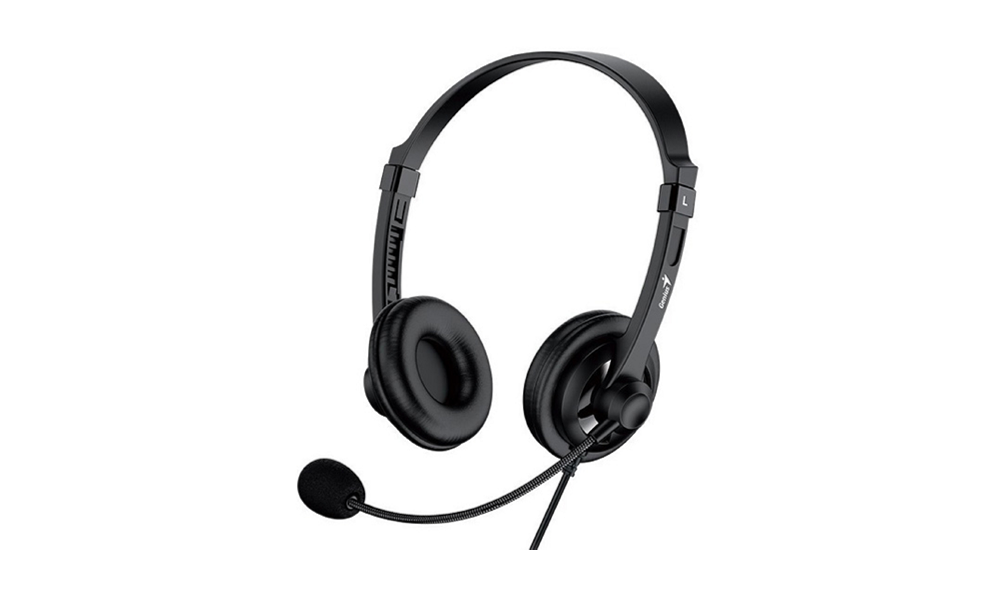 Genius HS-230U, USB Headband headphone, Black, Soft ear cap In-line control for volume/mute
