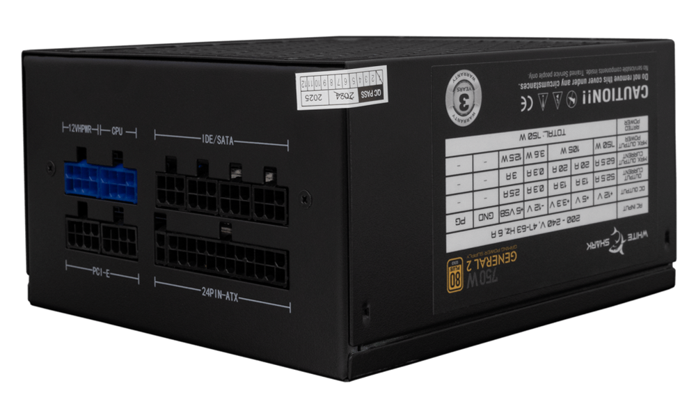 White Shark GPSU-750W GENERAL-2 750W 80+ GOLD Full Modular