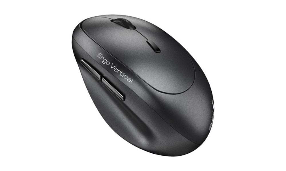 Genius Ergo 8350S,Dark Grey Bluetooth+2.4GHz Wireless Vertical Ergonomic Silent Mouse