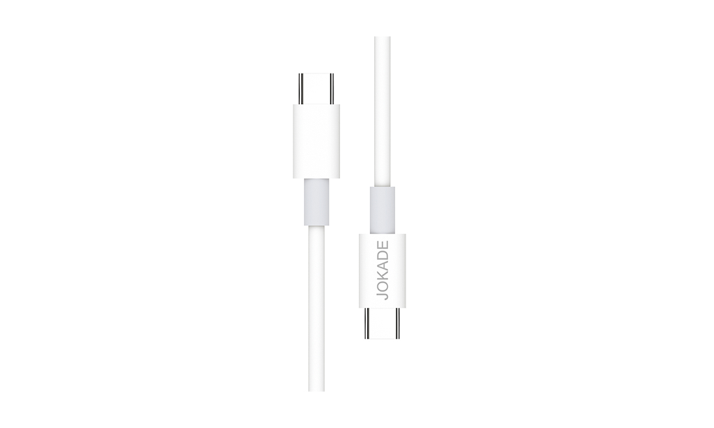 JOKADE JA016 QINGYA Series PD60W Fast Charge Data Cable (1 meter) (Type-C to Type-C) white