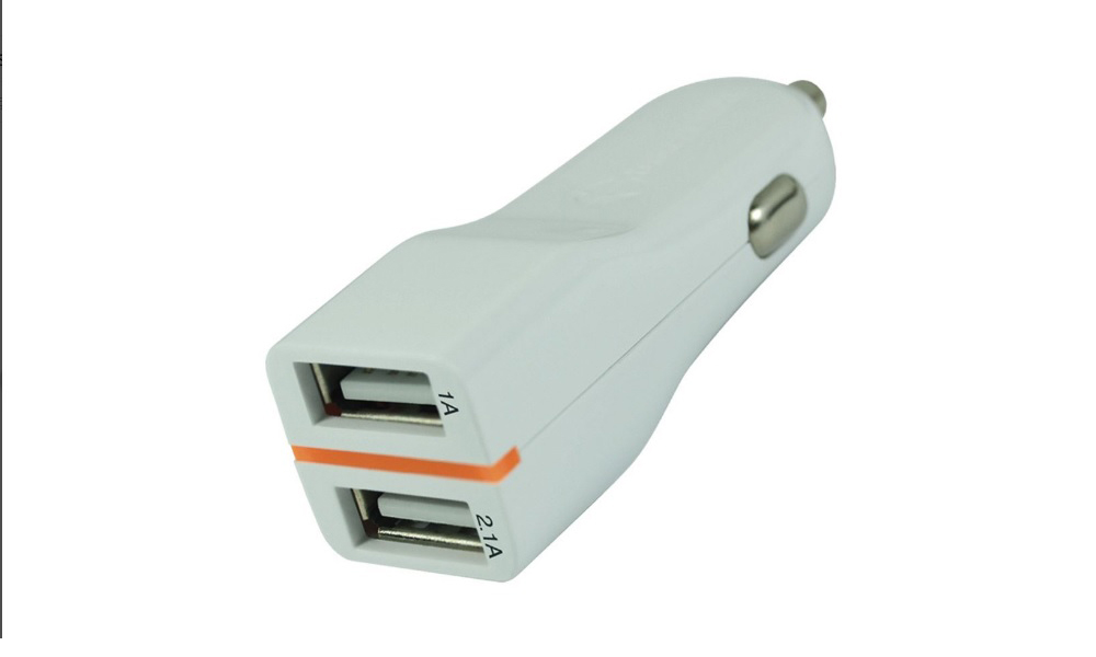 Tuncmatik Twincharger-Micro USB 3.1A (2.1A+1A) Car Charger with1m. USBCable TSK6062