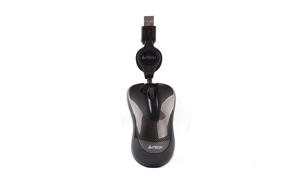 A4Tech N-60F-2 Wired Mouse Carbon