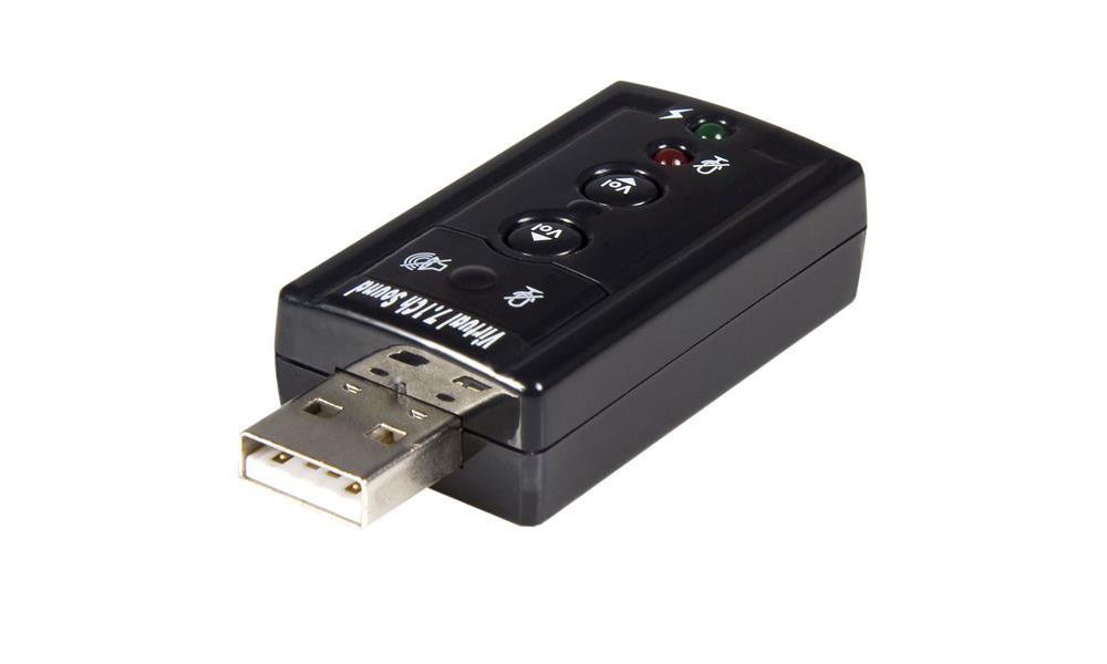 StarTech Virtual 7.1 USB Stereo Audio Adapter External Sound Card ICUSBAYDI07