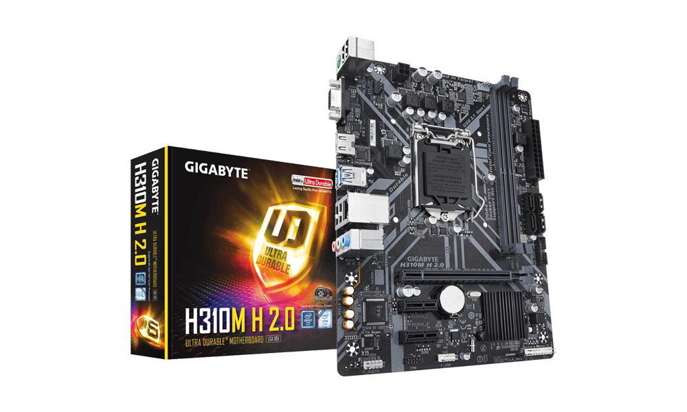 Gigabyte H310M S2H 2.0 (rev. 1.0) Motherboard | FCLGA1151 | 2 x DDR4 | mATX
