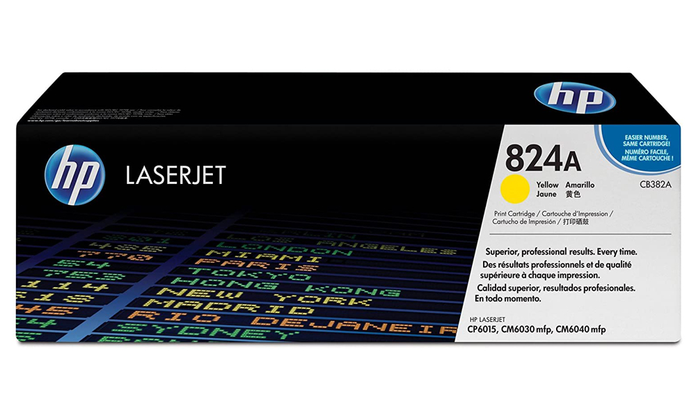 HP 824A Yellow Original LaserJet Toner Cartridge CB382A