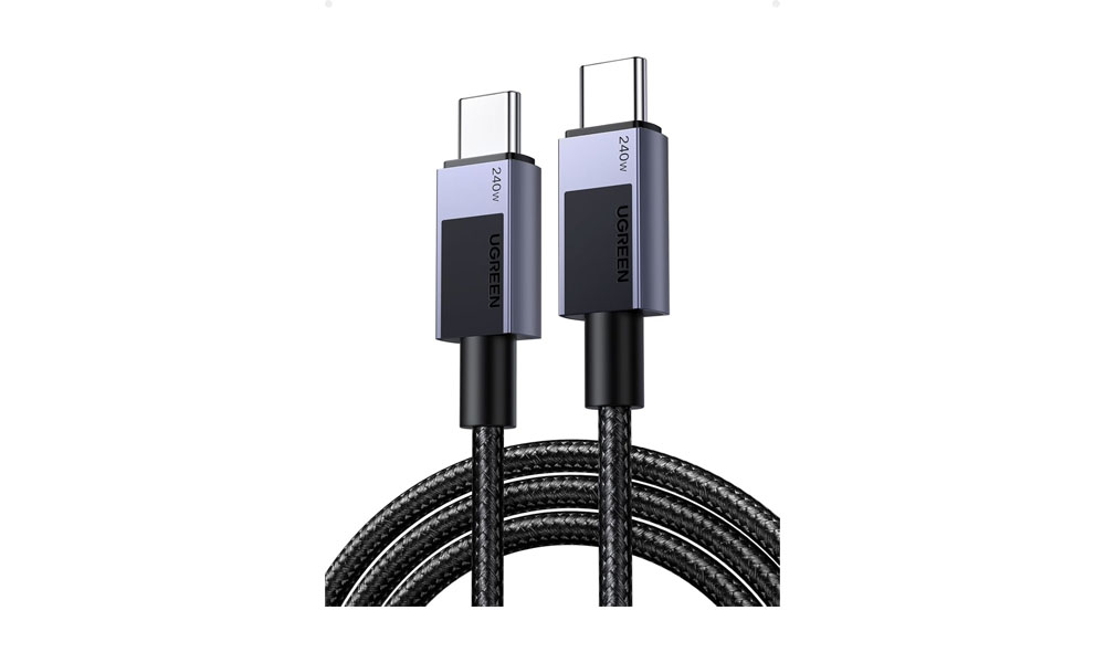 Ugreen L513 (45068), 240W, Type-C to Type-C PD Fast Charging Cable, 2m, Space Gray