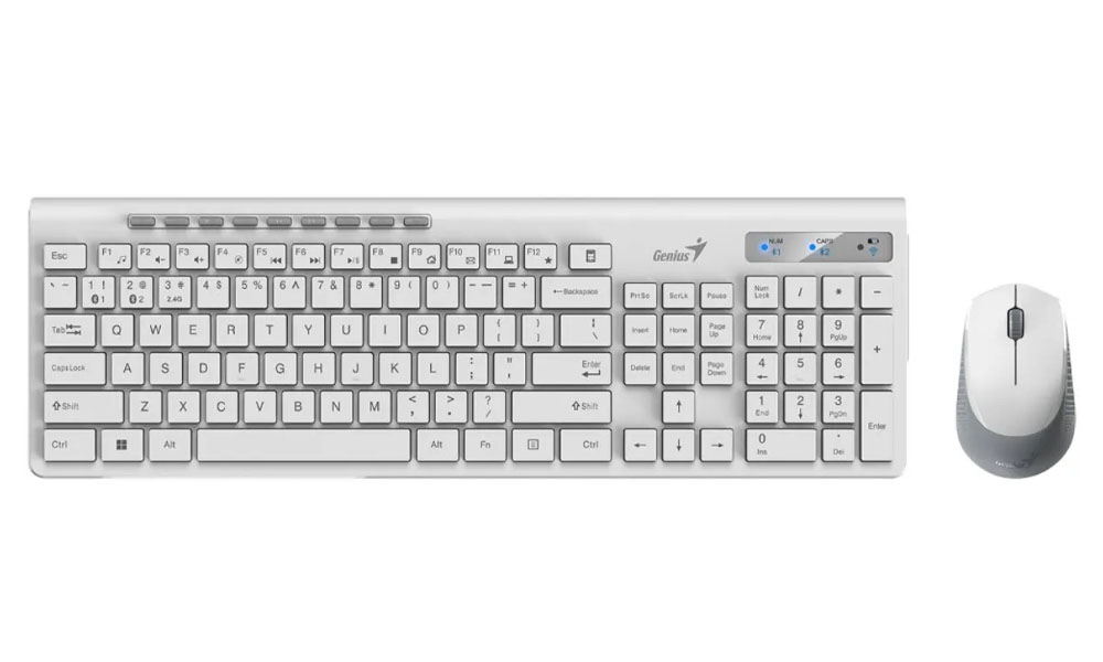 Genius SlimStar 8230 Wireless Bluetooth Combo White