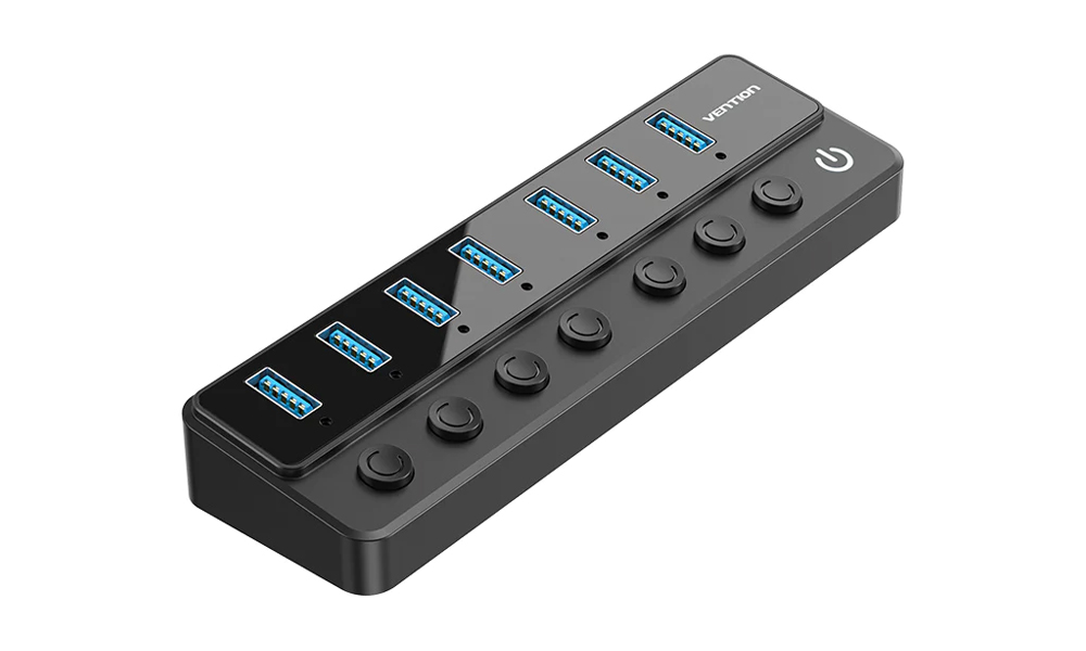 Vention CHXB0-EU USB B 3.0 to USB 3.0 x7 Hub with Individual Power Switches