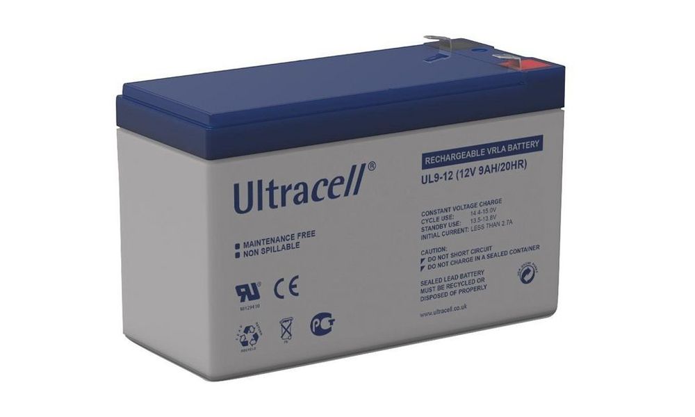 Ultracell 12V/9AH VRLA BATTERY UL9-12