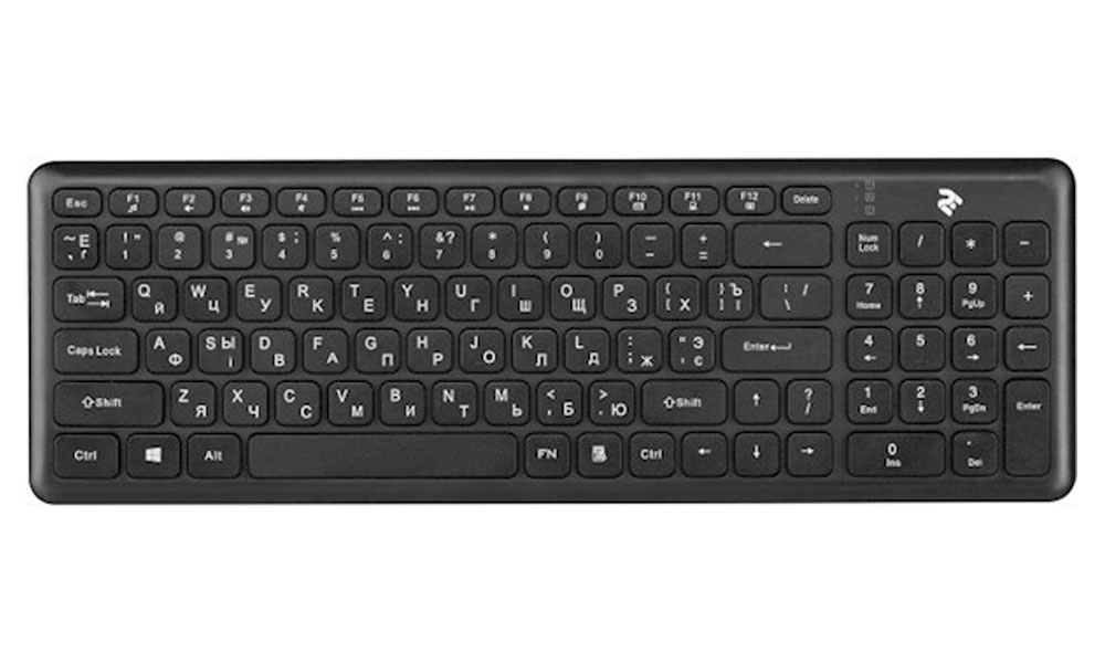 2E Keyboard KS230 Slim WL Black 2E-KS230WB