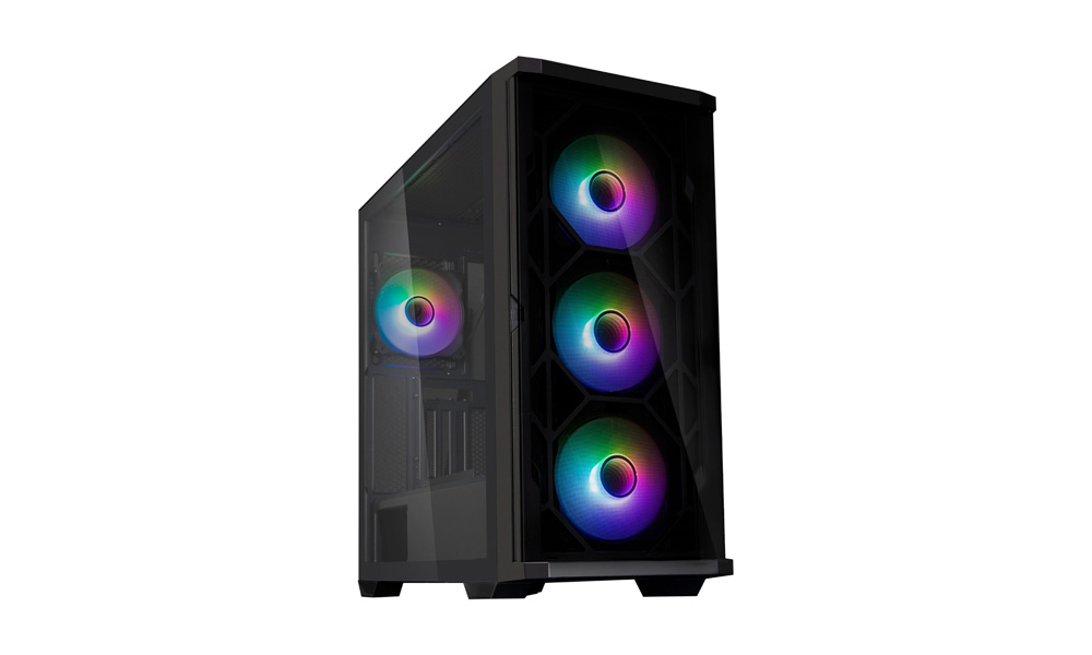 Zalman PC case Z10 Duo without PSU, 2xUSB3.0, 1xUSB Type-C, 3x140mm ARGB, 1x120mm ARGB, VGA 395mm, LCS ready, TG Side Panel, EATX, black Z10DUO