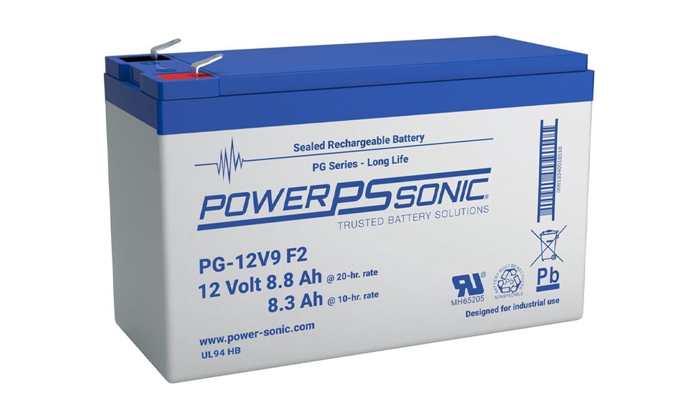 Power Sonic PG-12V9 F2;LongLife;8.8AH 20hr Cap