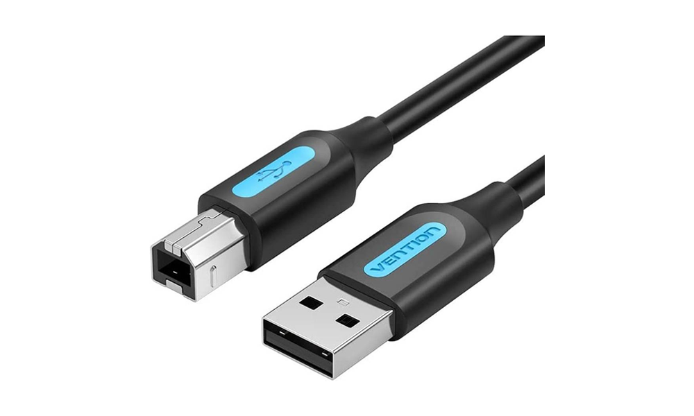 Vention COQBI USB 2.0 A Male to B Male Cable 3M Black PVC Type