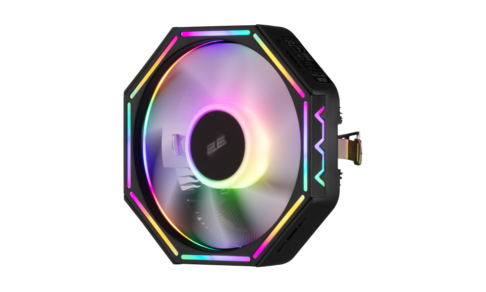 2E Gaming CPU cooling system Air Cool AC120ZP RGB, LGA1700, 1200, 115X, 775, AM5, AM4, AM3, AM3+, AM2, AM2+, FM2, FM1, 4pin RGB, TDP 95W 2E-AC120ZP-RGB