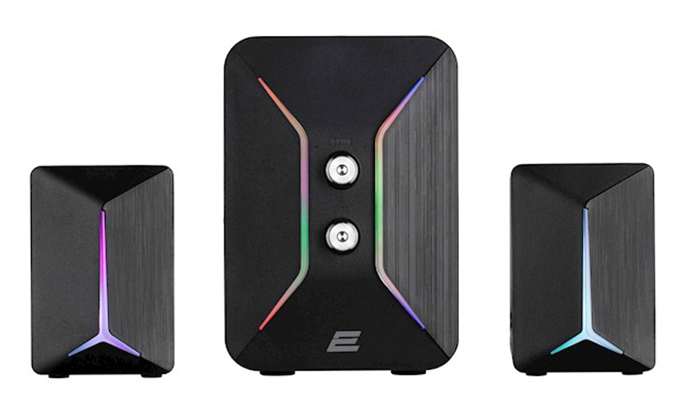 2E Multimedia speaker PCS301 RGB, 2.1, USB, Black 2E-PCS301BK