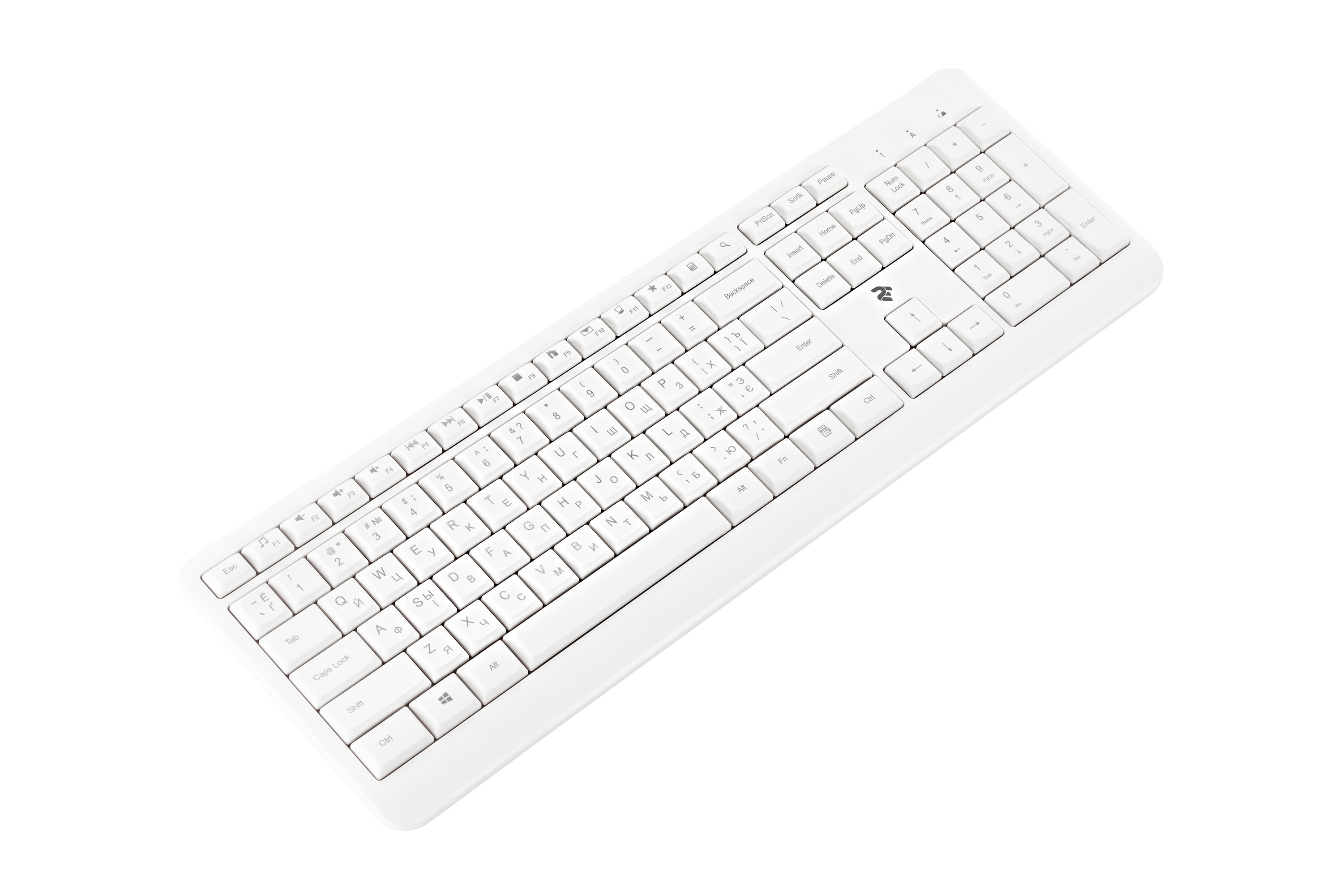 2E Keyboard KS220 WL White 2E-KS220WW