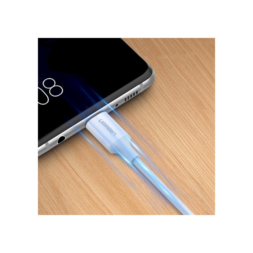 Ugreen US300 (60551) USB2.0 Type-C to Type-C Male Cable 100W, 1m, White