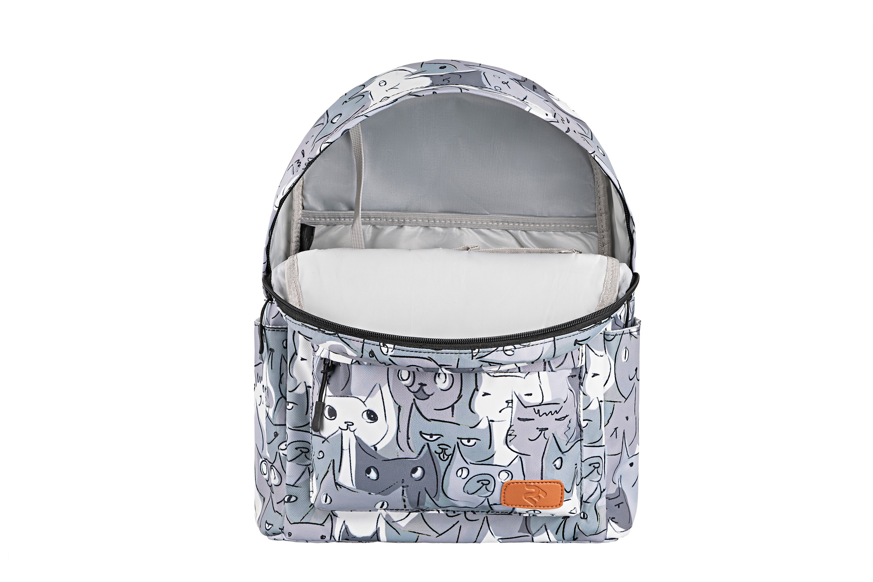 LAPTOP BACKPACK 2E BPT6114GC, TEENSPACK CATS, GREY 2E-BPT6114GC