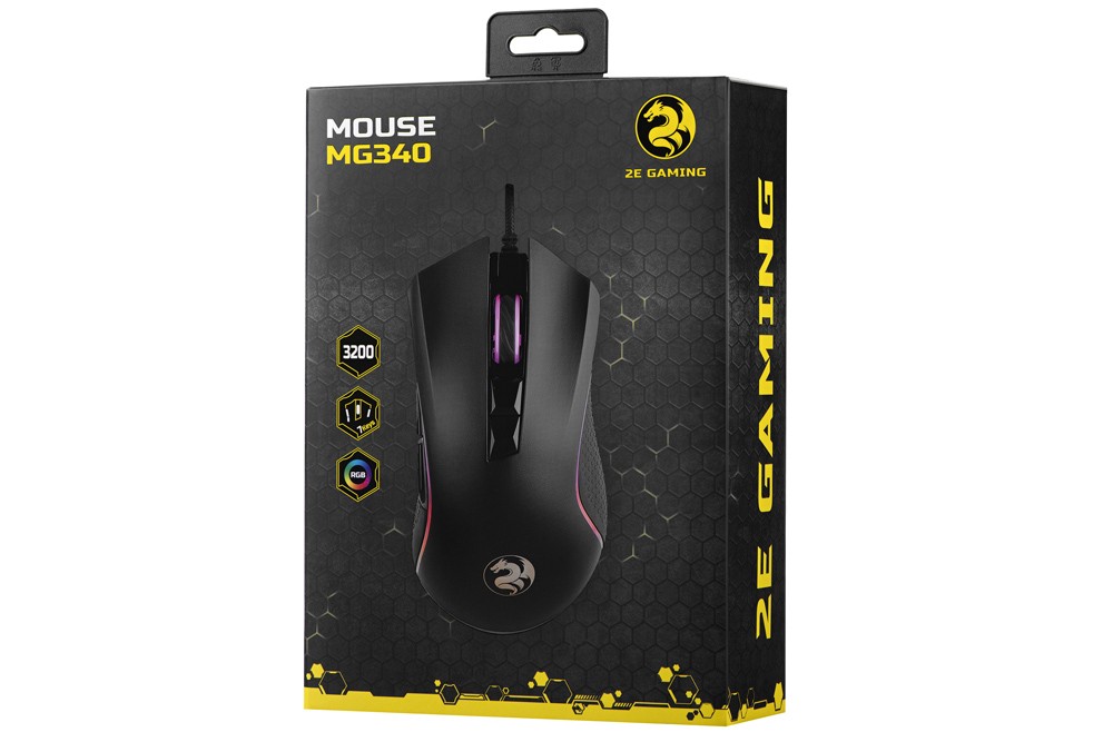 MOUSE 2E GAMING MG340 BLACK 2E-MG340UB