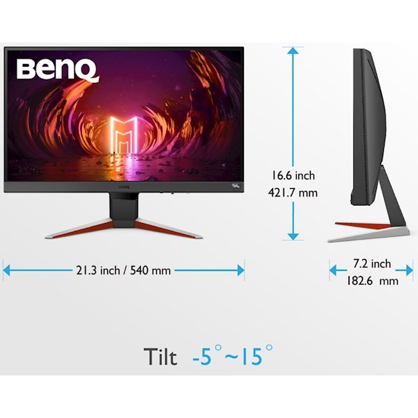 BenQ MOBIUZ EX240N 23.8" FHD VA 165Hz 1ms HDMI DP Built-in Speaker - 9H.LL6LB.QBE