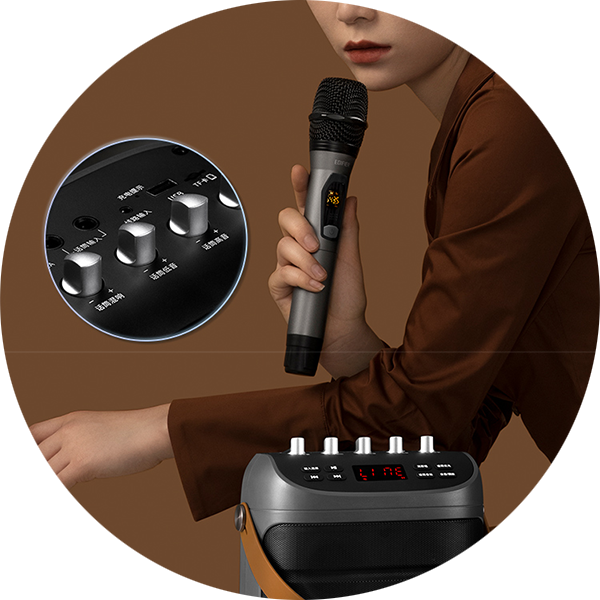 Edifier PK305, 18W, Bloototh, USB, TF-card, Party Trolley Speaker, Gray