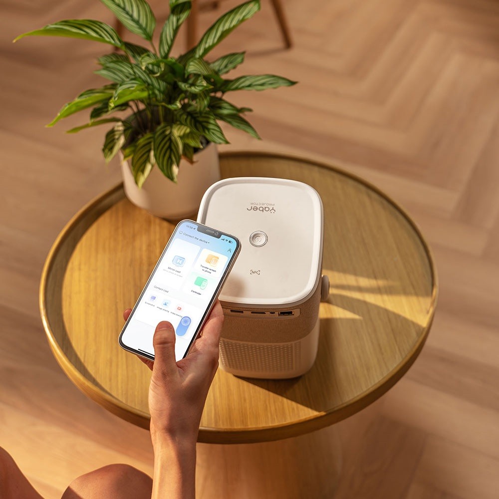 Yaber T2 Plus, LCD Projector, FHD 1920x1080, 450Lm, JBL Speakers, Beige