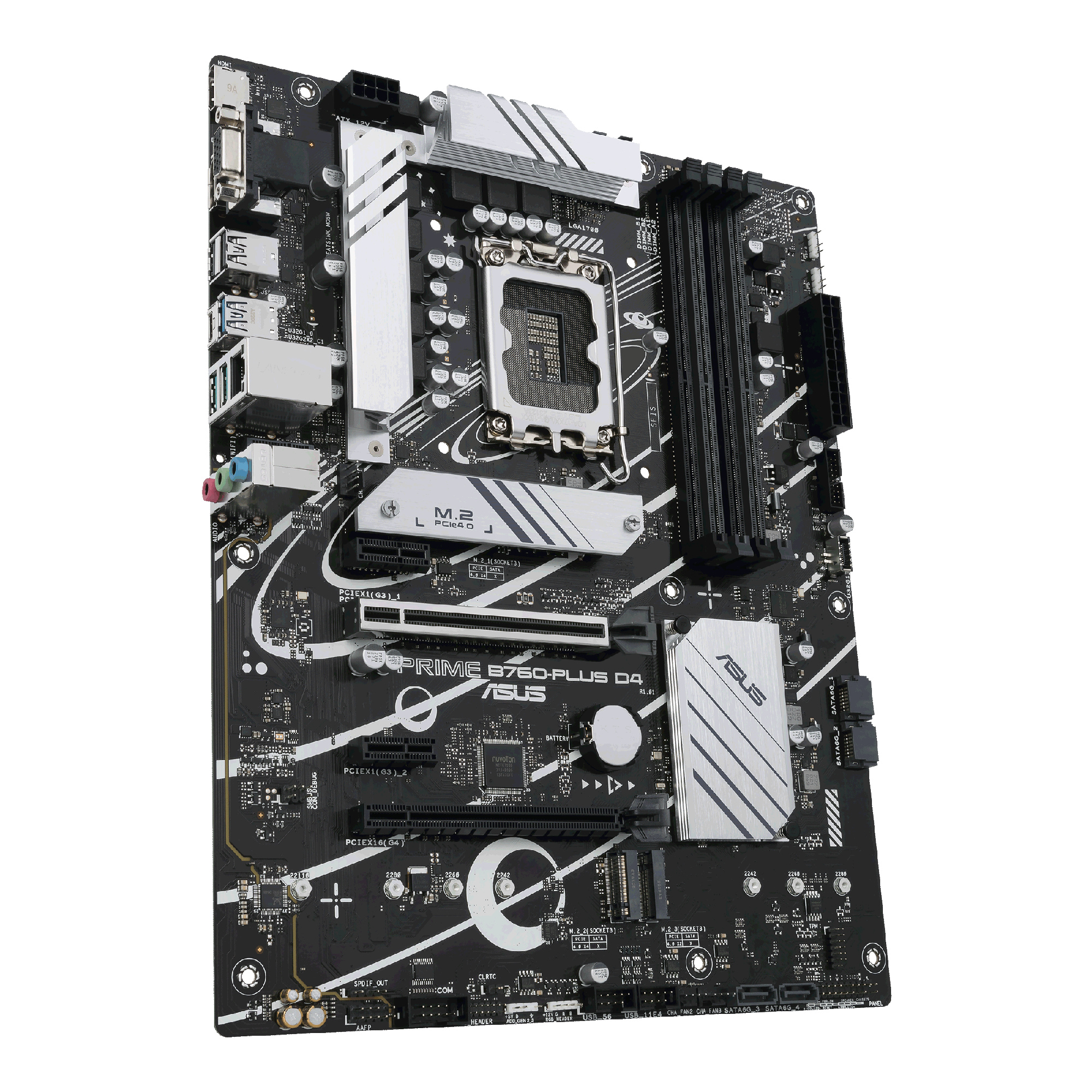 Asus Motherboard PRIME B760-PLUS D4 s1700 B760 4xDDR4 M.2 HDMI D-Sub DP ATX 90MB1CW0-M1EAY0