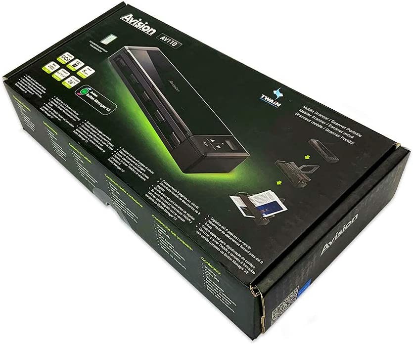 Avision Micube AV110W Mobile Image Scanner | A4 | ADF | 8 ppm | USB 2.0 | CIS 9.22.007A FF-1301S