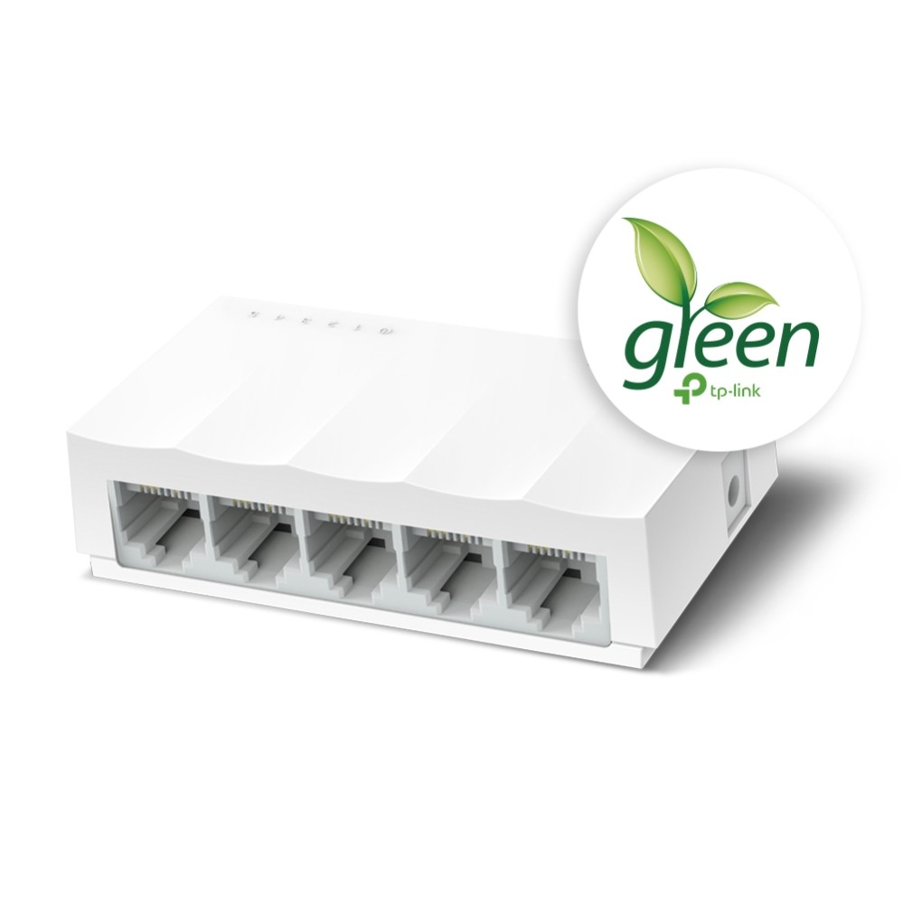 TP-Link LS1005, 5-Port 10/100Mbps Desktop Switch RJ45 ports