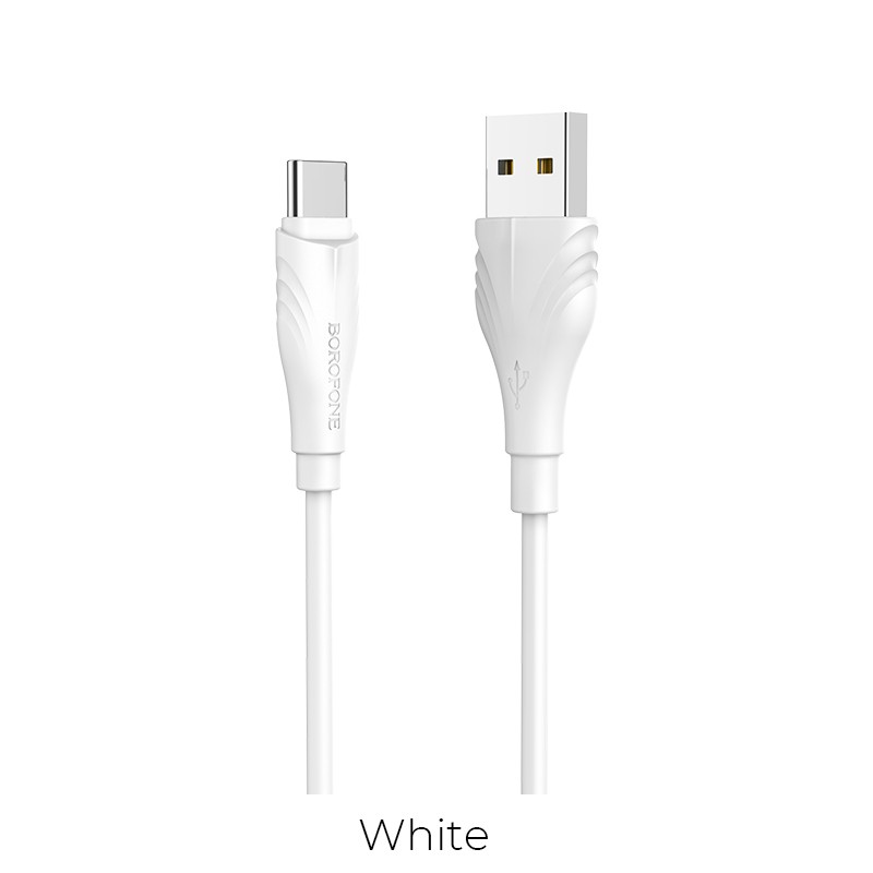 Borofone BX18 Optimal charging data cable for Type-C(L=2M) White