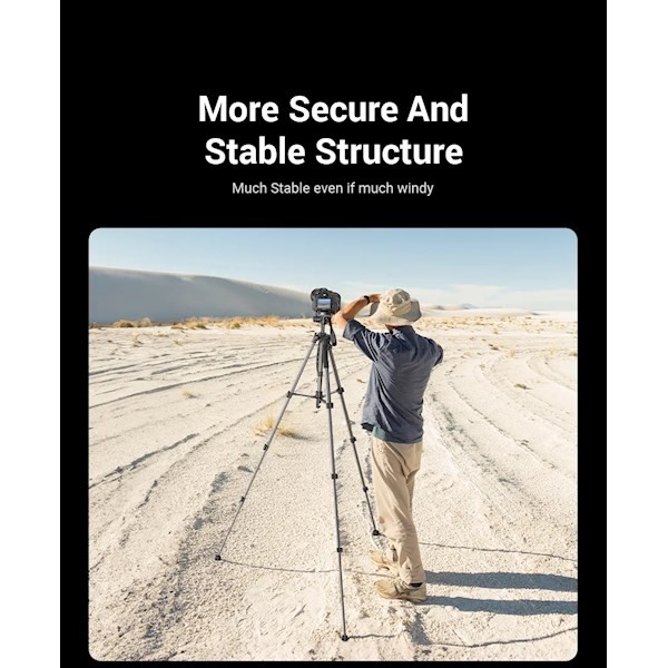 Ugreen LP661 (15187), Specialized Tripod, Black