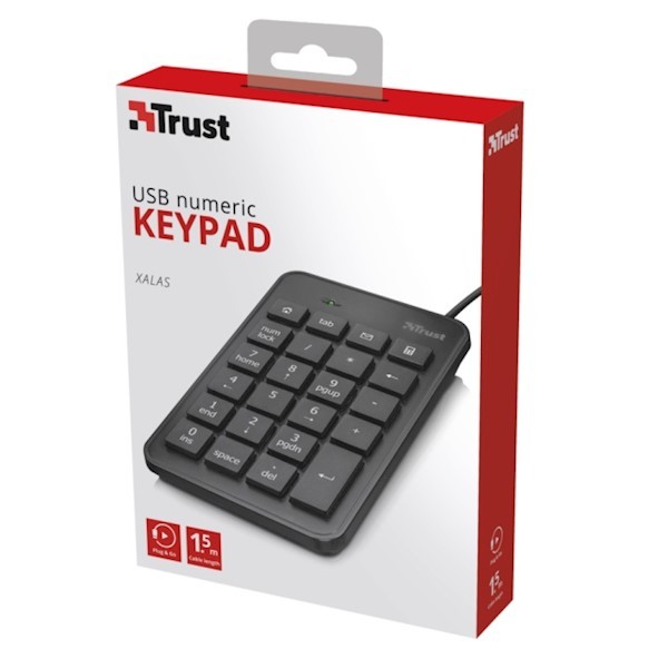 Trust PLUS XALAS USB NUMERIC KEYPAD 22221