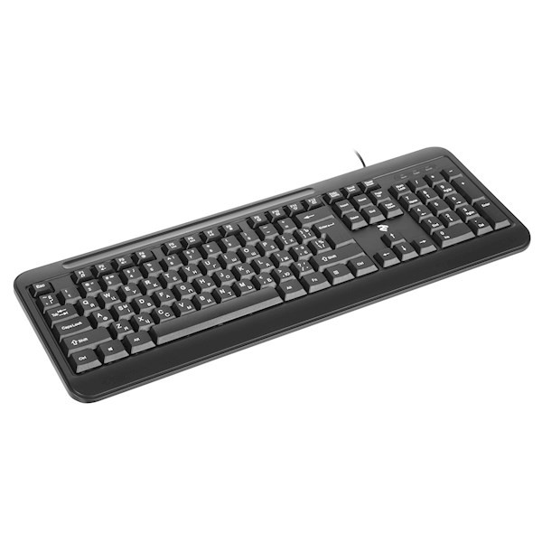 2E Keyboard membrane KM1040 104key, USB-A, EN/UK/RU, black 2E-KM1040UB