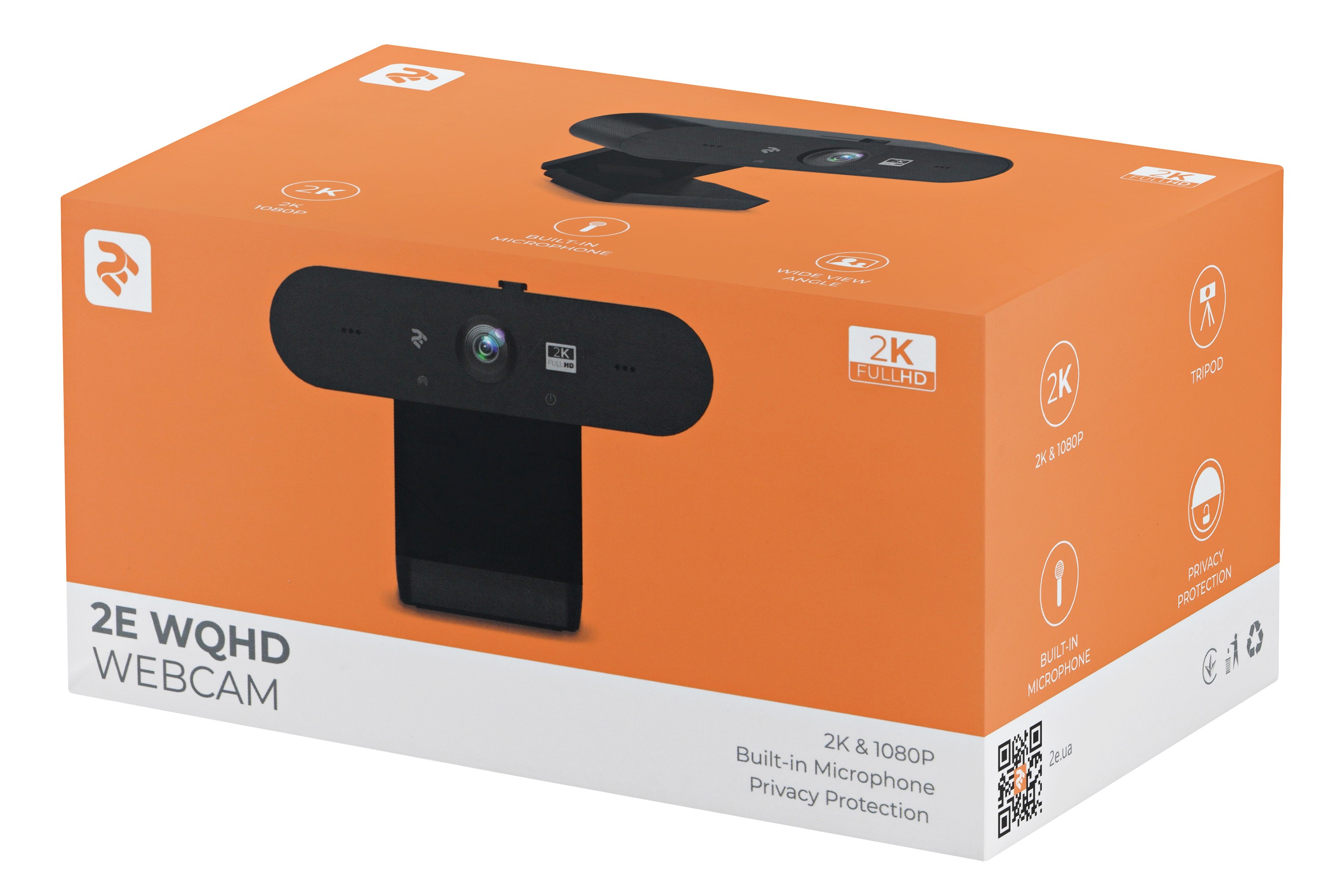 2E WQHD Webcam | 3MPX |  2560x1440 | 2E-WC2K