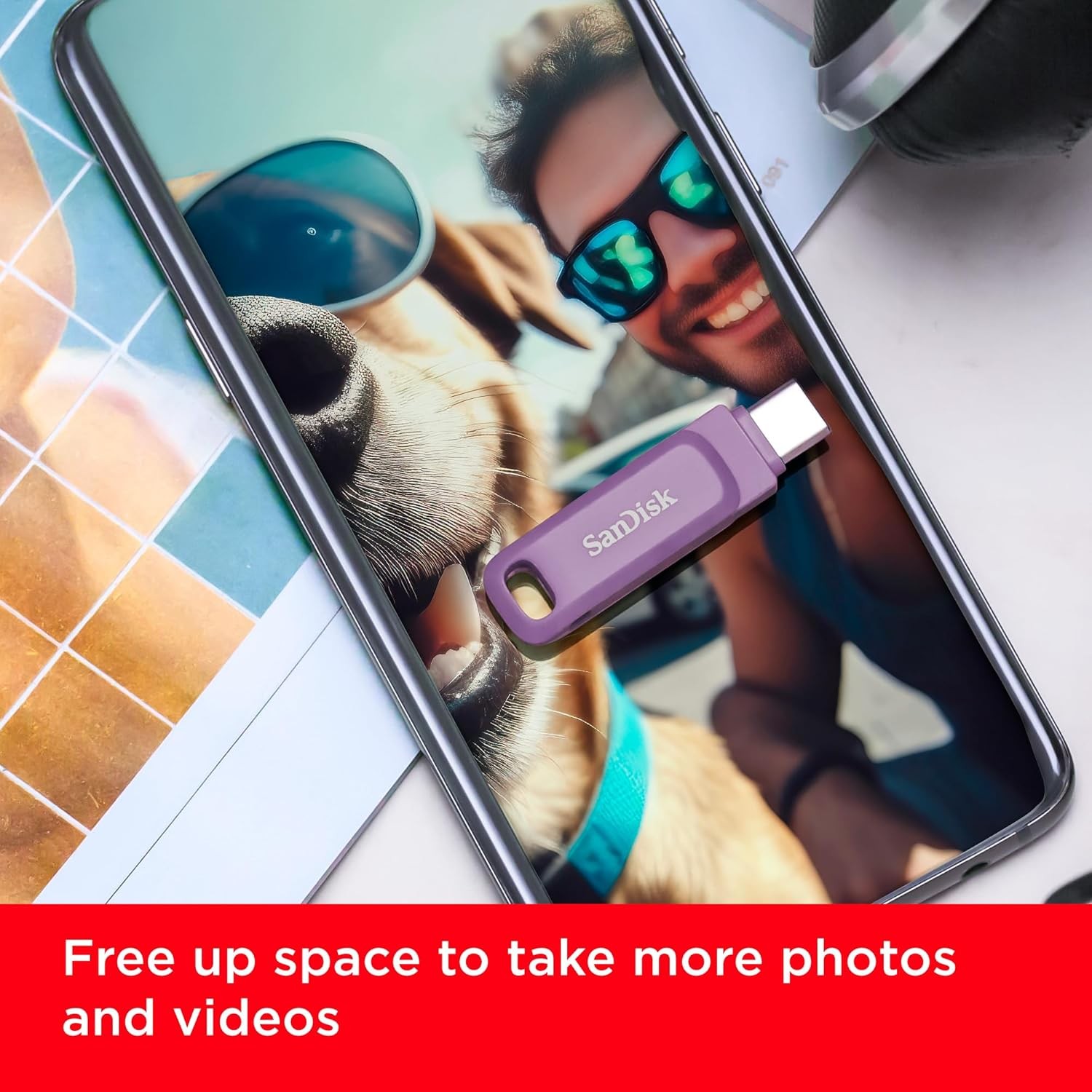 SanDisk Ultra Dual Drive Go USB Type-C™ - 256GB (Lavender)