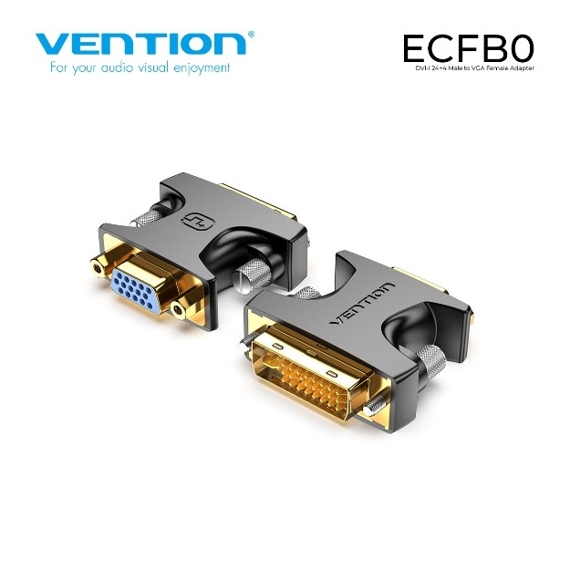 Vention ECFB0 DVI Male to VGA Female Adapter Black