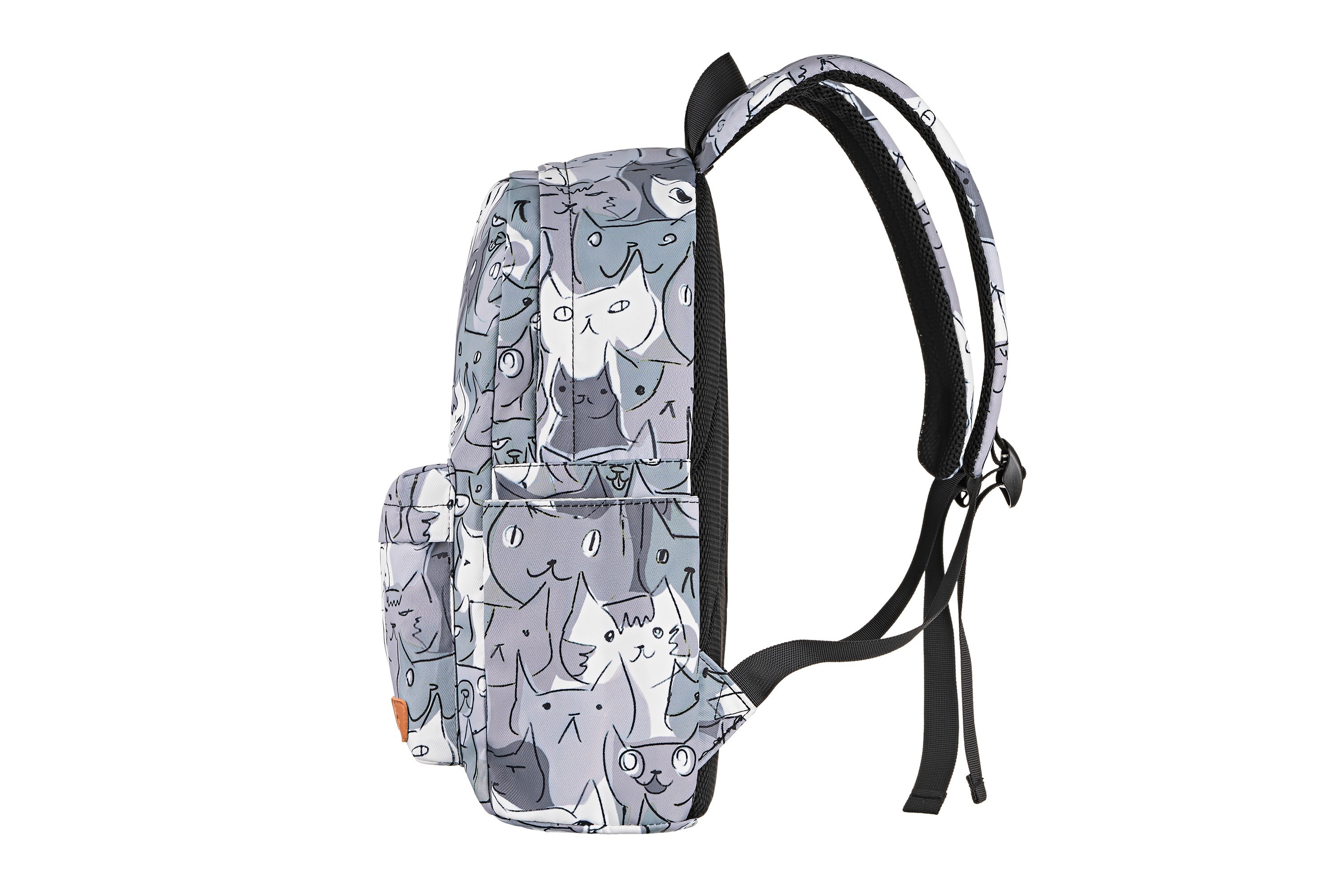 LAPTOP BACKPACK 2E BPT6114GC, TEENSPACK CATS, GREY 2E-BPT6114GC