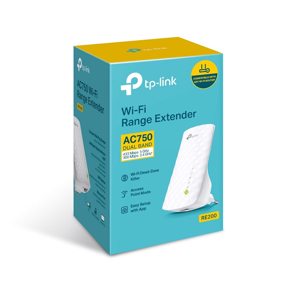 TP-Link, RE200 AC750 Wi-Fi Range Extender