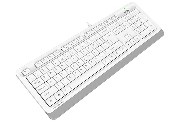 A4Tech FK10 White , FSTYLER WIRED SLEEK COMFORT KEYBOARD KEYBOARD USB WHITE US+RUSSIAN