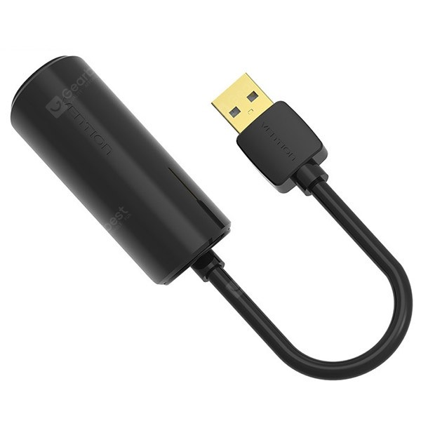 VENTION CEGBB USB2.0 to 100Mbps Fast Ethernet Adapter 0.15M Black