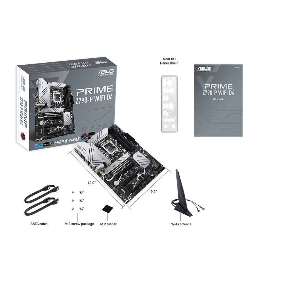 Asus PRIME Z790-P WI-FI D4 | FCLGA1700 | Z790 | 4xDDR4 | M.2 | HDMI-DP | Wi-Fi | BT | ATX | 90MB1DB0-M0EAY0