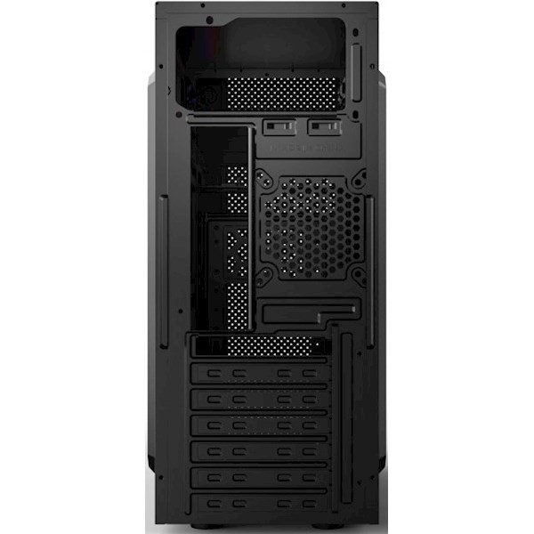 2E ALFA E185-400 Mid Tower Computer case | ATX400W | 2xUSB2.0 | 1xUSB3.0 | Black | 2E-E185-400
