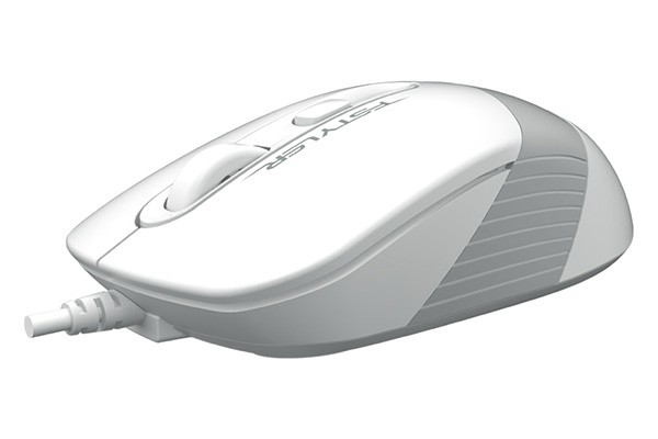 A4Tech FM10S FSTYLER WIRED MOUSE WITH SILENT CLICK USB WHITE 1600 DPI